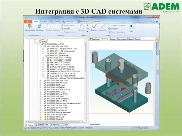 Интеграция с 3D CAD системами