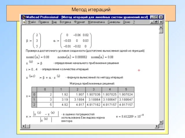 Метод итераций