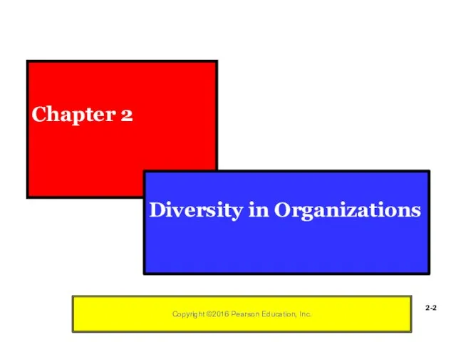 Chapter 2 Diversity in Organizations 2-