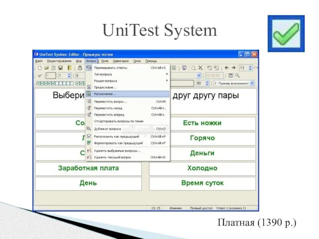 UniTest System Платная (1390 р.)