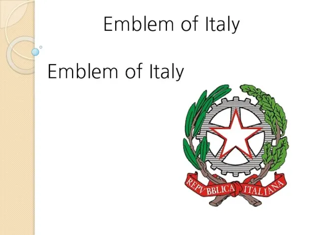 Emblem of Italy Emblem of Italy