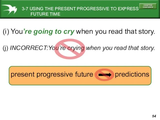 3-7 USING THE PRESENT PROGRESSIVE TO EXPRESS FUTURE TIME (i) You’re