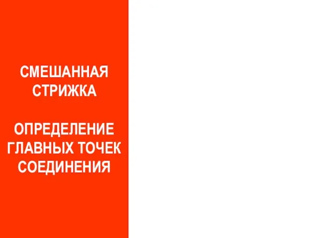 СМЕШАННАЯ СТРИЖКА ОПРЕДЕЛЕНИЕ ГЛАВНЫХ ТОЧЕК СОЕДИНЕНИЯ