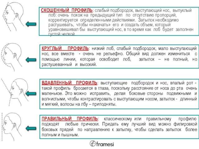 СКОШЕННЫЙ ПРОФИЛЬ: слабый подбородок, выступающий нос, выпуклый лоб: очень похож на