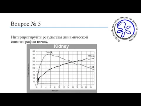 Вопрос № 5 Интерпретируйте результаты динамической сцинтиграфии почек.