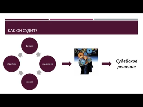 КАК ОН СУДИТ? Судейское решение