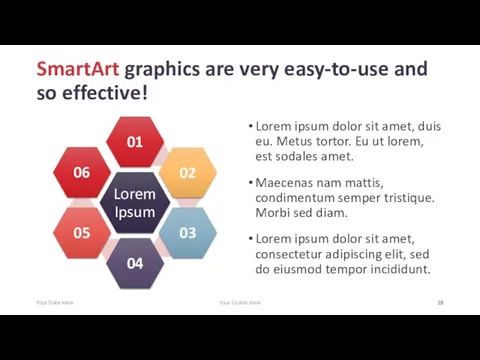 SmartArt graphics are very easy-to-use and so effective! Lorem ipsum dolor