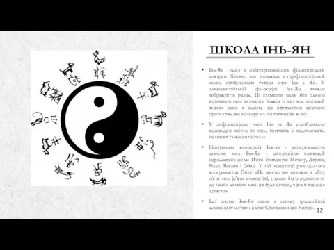 ШКОЛА ІНЬ-ЯН Інь-Ян - одна з найстародавніших філософських доктрин Китаю, яка