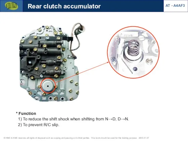 * Function 1) To reduce the shift shock when shifting from