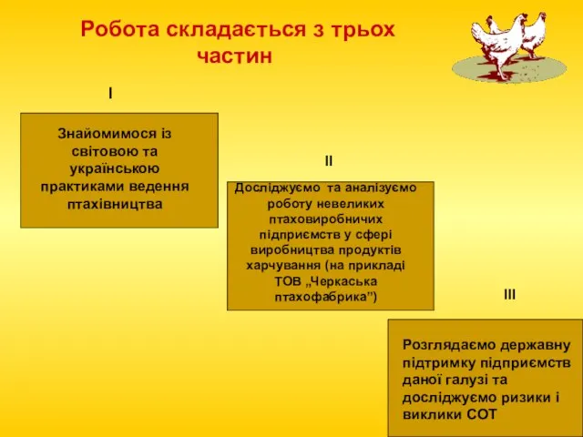 Робота складається з трьох частин Знайомимося із світовою та українською практиками