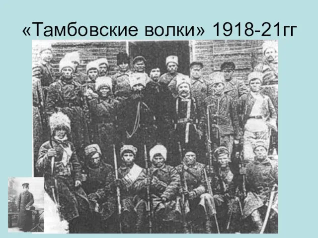 «Тамбовские волки» 1918-21гг