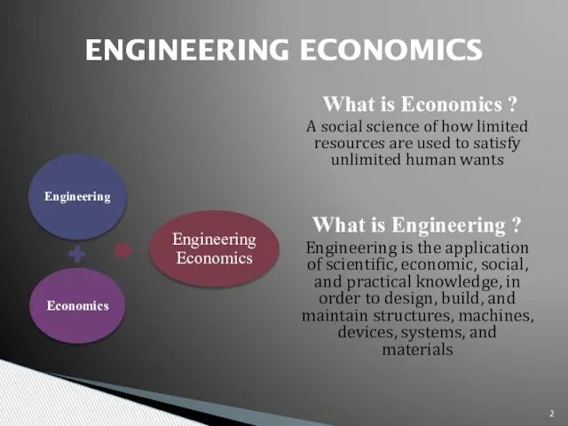 What is Economics ? A social science of how limited resources