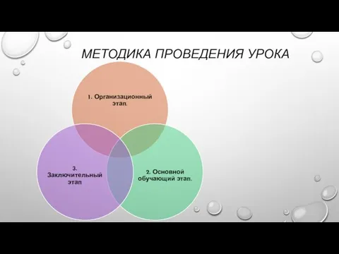 МЕТОДИКА ПРОВЕДЕНИЯ УРОКА