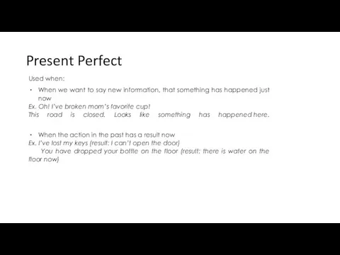 Present Perfect