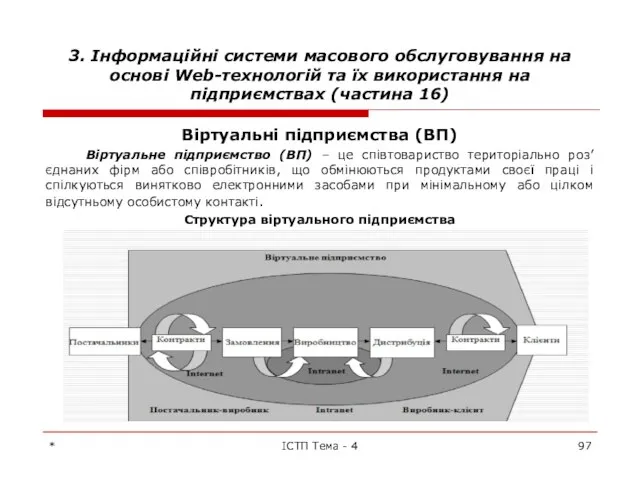 3. Інформаційні системи масового обслуговування на основі Web-технологій та їх використання