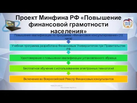 Проект Минфина РФ «Повышение финансовой грамотности населения» https://e-sceo.ru http://www.mgutm.ru