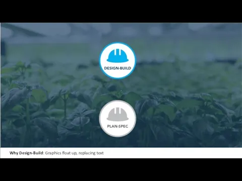 Why Design-Build: Graphics float up, replacing text