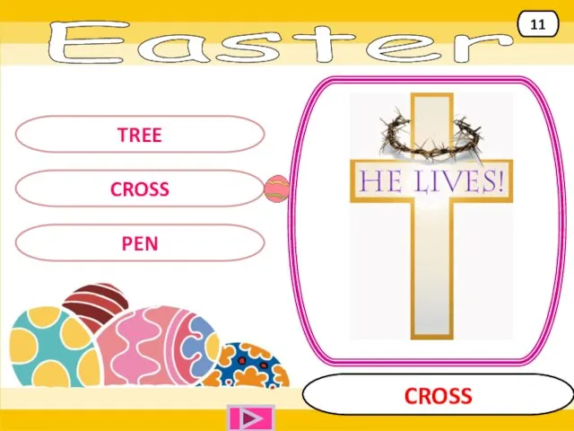 Easter CROSS CROSS 11 TREE PEN