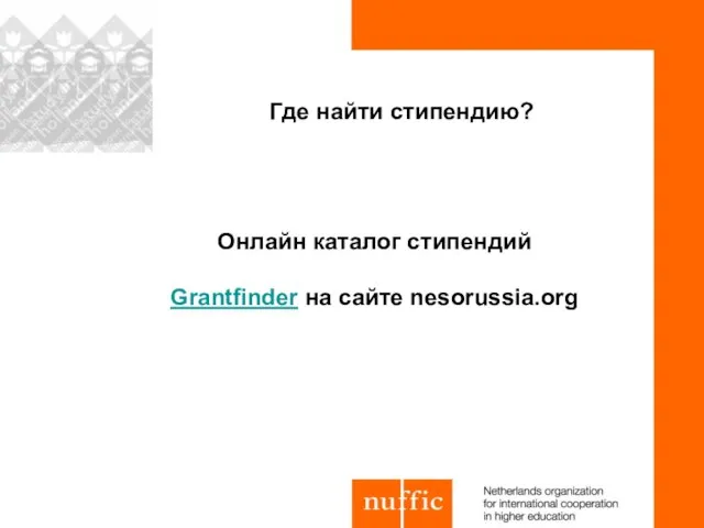 Онлайн каталог стипендий Grantfinder на сайте nesorussia.org Где найти стипендию?