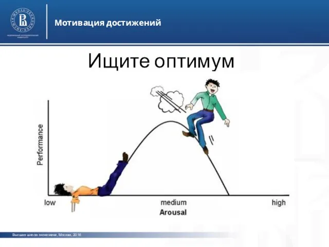 Высшая школа экономики, Москва, 2016 Мотивация достижений фото фото фото Ищите оптимум