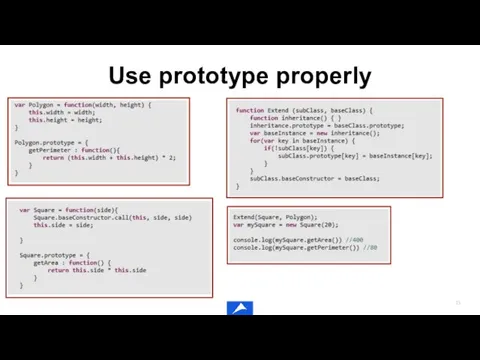 Use prototype properly