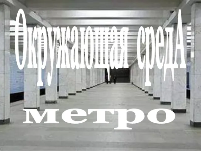 Окружающая средА метро