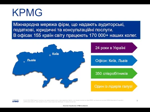 KPMG Київ Львів Міжнародна мережа фірм, що надають аудиторські, податкові, юридичні