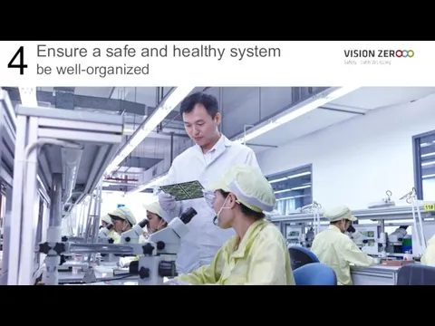 Ensure a safe and healthy system be well-organized 4