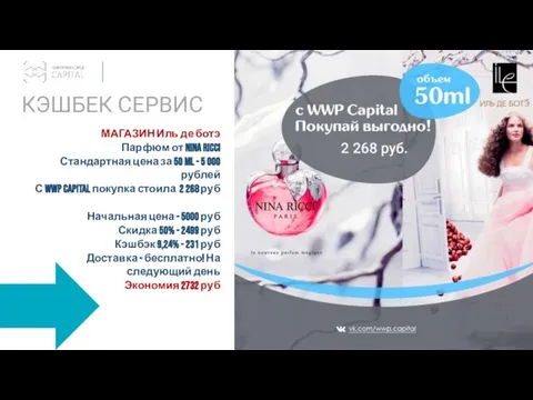 КЭШБЕК СЕРВИС МАГАЗИН Иль де ботэ Парфюм от Nina Ricci Стандартная