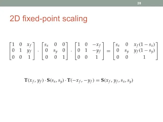 2D fixed-point scaling