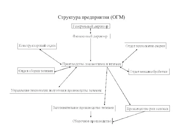 Структура предприятия (ОГМ)