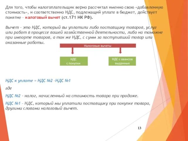 ! Для того, чтобы налогоплательщик верно рассчитал именно свою «добавленную стоимость»,