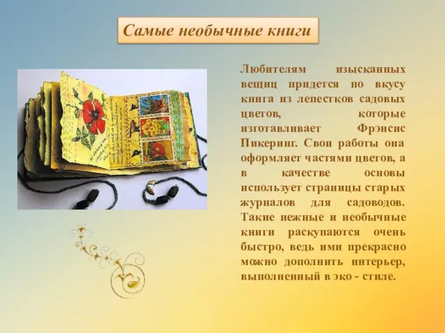 Самые необычные книги Любителям изысканных вещиц придется по вкусу книга из