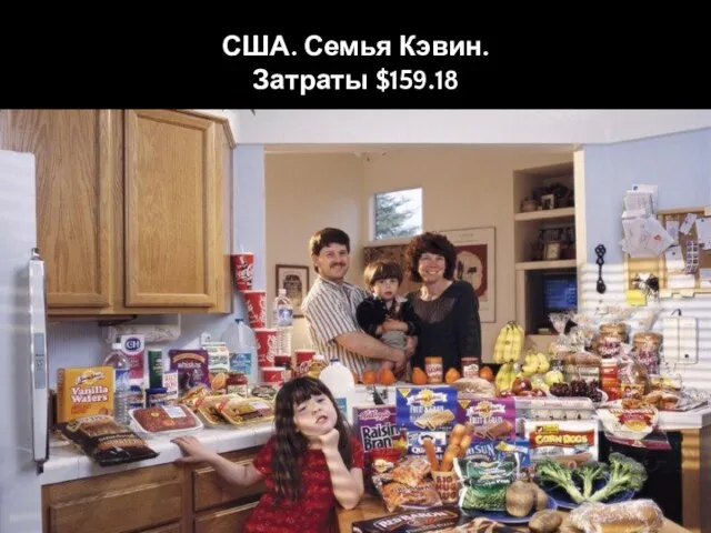 США. Семья Кэвин. Затраты $159.18