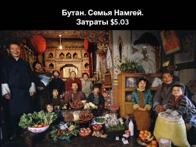 Бутан. Семья Намгей. Затраты $5.03