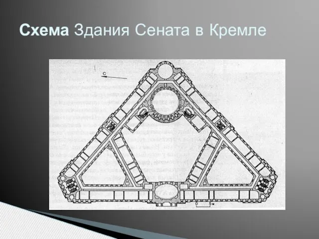 Схема Здания Сената в Кремле
