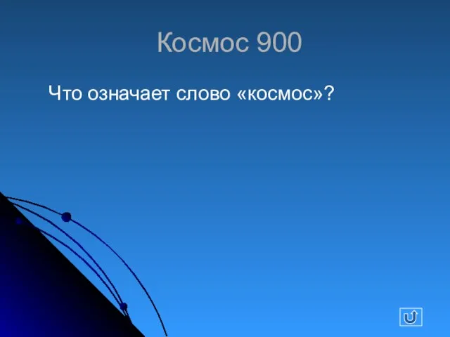 Космос 900 Что означает слово «космос»?