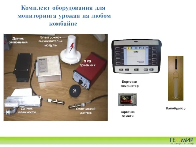 Бортовая компьютер Комплект оборудования для мониторинга урожая на любом комбайне