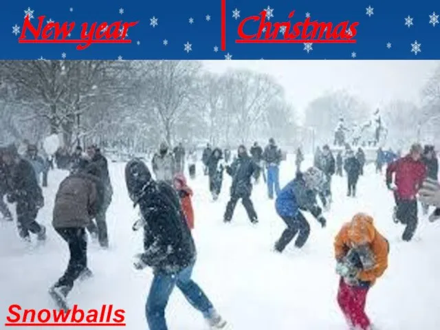 New year Christmas Snowballs