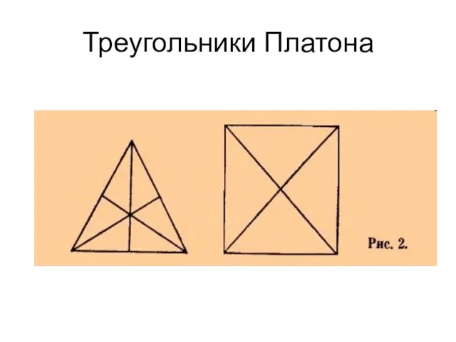 Треугольники Платона