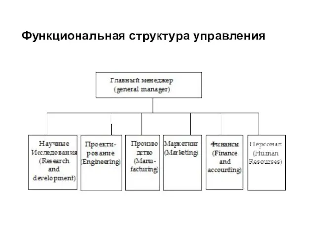 Функциональная структура управления