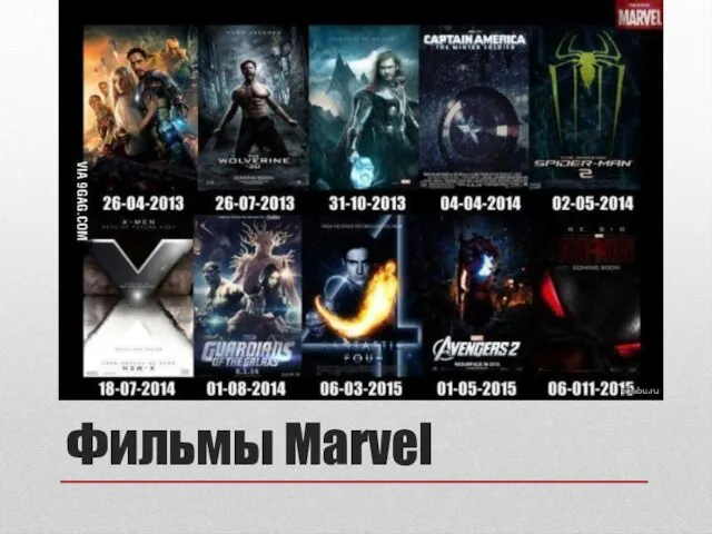 Фильмы Marvel