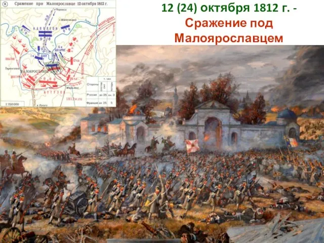 12 (24) октября 1812 г. - Сражение под Малоярославцем