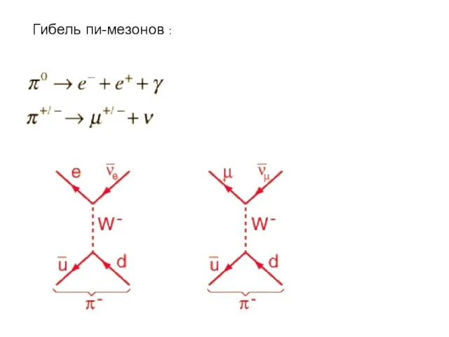 Гибель пи-мезонов :