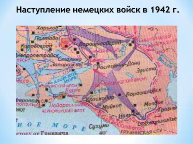 Битва за Кавказ 1942—1943 гг. В целях обороны Кавказа и разгрома