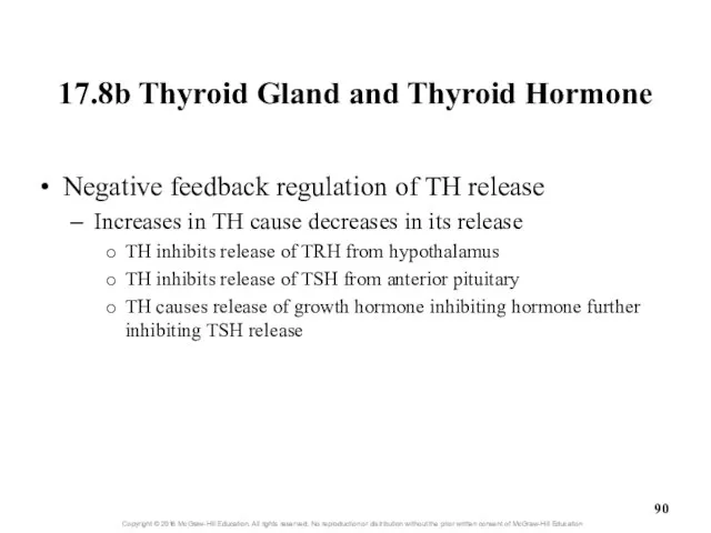 17.8b Thyroid Gland and Thyroid Hormone Negative feedback regulation of TH