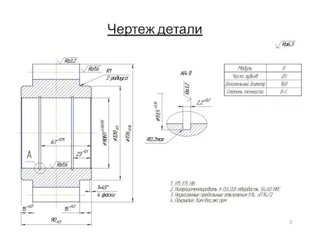 Чертеж детали