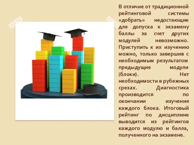 В отличие от традиционной рейтинговой системы «добрать» недостающие для допуска к