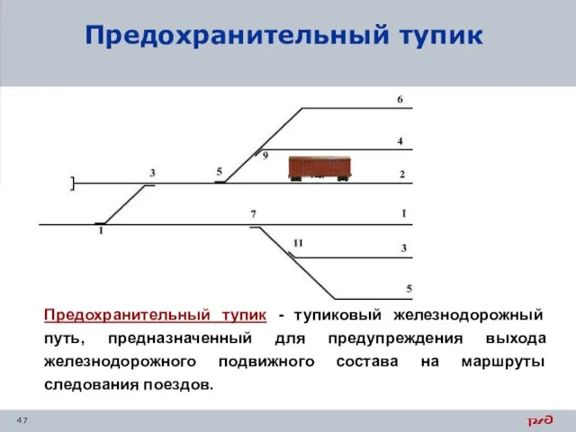 Предохранительный тупик Предохранительный тупик - тупиковый железнодорожный путь, предназначенный для предупреждения