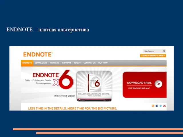 ENDNOTE – платная альтернатива